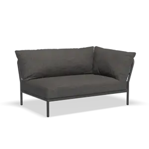 Houe - LEVEL 2 Corner, right - Dark grey. Fabric