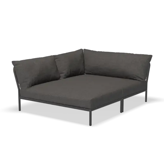 Houe - LEVEL 2 Cozy Corner, left - Dark grey. Fabric