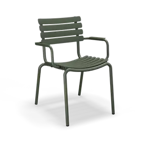 Houe - ReCLIPS Dining chair - Olive green. Armrest