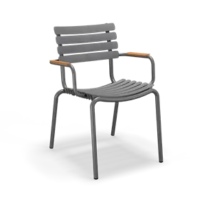 Houe - ReCLIPS Dining chair - Dark grey. Armrest