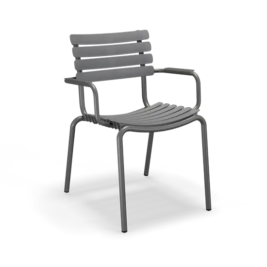 Houe - ReCLIPS Dining chair - Dark grey. Armrest