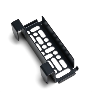 Kulfarvet Nintendo Switch-holder med perforeret design og to kroge.