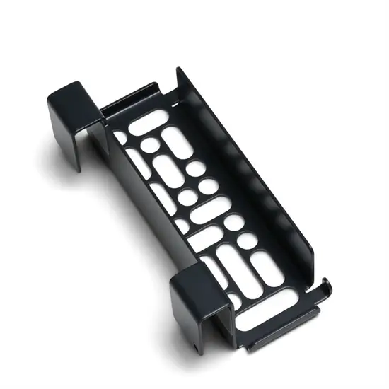 Kulfarvet Nintendo Switch-holder med perforeret design og to kroge.