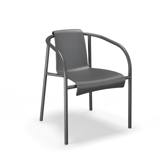 Houe - NAMI Dining chair with armrest - Dark grey