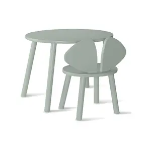 Nofred - Mouse bord og stol - Mouse Chair & Table - Olive green