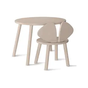 Nofred - Mouse bord og stol - Mouse Chair & Table - Beige