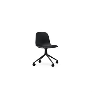 Normann Copenhagen stol - Form Chair Swivel 4W sort alu/sort