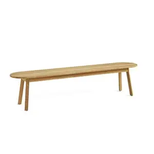 HAY - Triangle Leg Bench - Olieret eg - L: 200 cm.