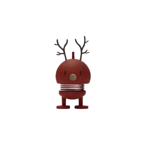 Hoptimist - Christmas - Soft Reindeer Bumble - Small - Rød 
