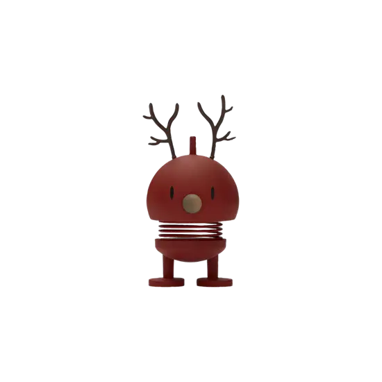 Hoptimist - Christmas - Soft Reindeer Bumble - Small - Rød 