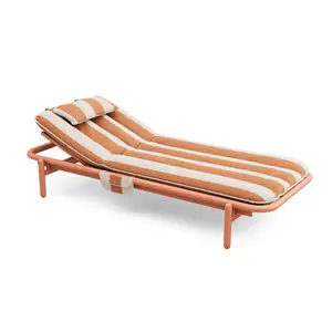 Fatboy - Sunbun Daybed - Solseng - Terracotta/Stripe Orange Creme