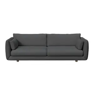 Cane-Line - Bloom 3-pers. sofa m/teak ben - Chenny Dark green