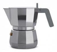 Alessi - Espresso kaffemaskine, 3 kopper - Grå