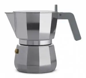 Alessi - Espresso kaffemaskine, 3 kopper - Grå