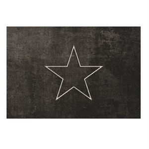 Image of Skriver Collection - Dørmåtte - TrendMat Delux - Black star (60 x 85 cm)