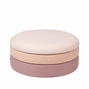 Broste Copenhagen - Puf - Pond - Rose - Ø68 x H30 cm