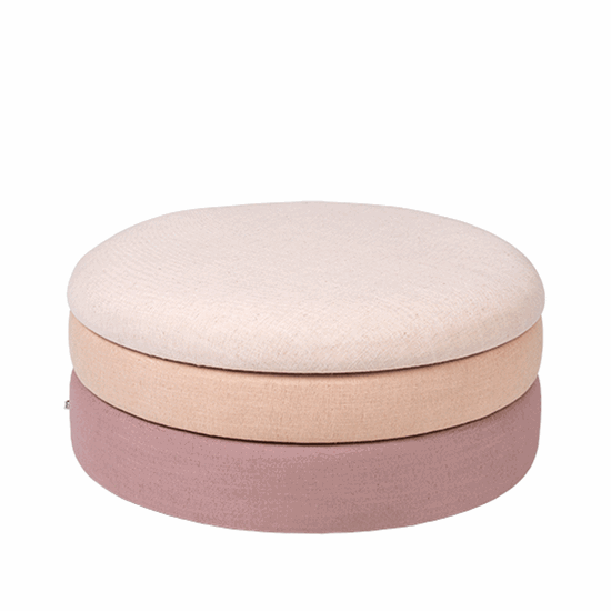 Broste Copenhagen - Puf - Pond - Rose - Ø68 x H30 cm