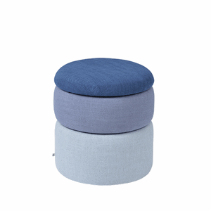 Broste Copenhagen - Puf - Pond - Blue - Ø38 x H42 cm