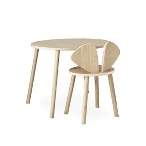Nofred - Børnestol og bord - Mouse School Set - Eg