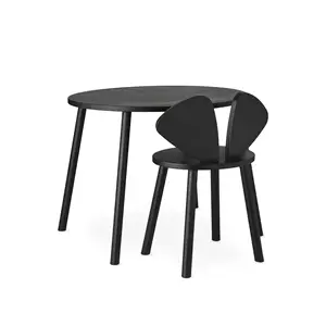 Nofred - Børnestol og bord - Mouse School Set - Sort
