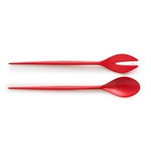 Image of Normann Copenhagen salatbestik - Krenit salatbestik i rød