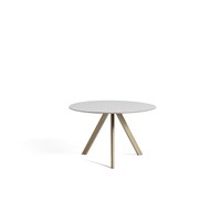 HAY - CPH20 Rundt bord - Ø90 cm - Hvid og ben i sæbebehandlet eg - Off White Cph 20