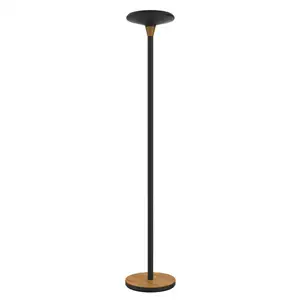UNILUX - LED Gulvlampe - UPLIGHT BALY BAMBOO - Sort