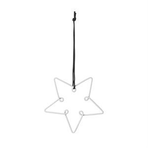 Image of Louise Roe - Star Ornament - medium - hvid
