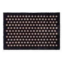 tica copenhagen - Smudsmåtte - Dots - Sort/Sand - 40x60 cm.