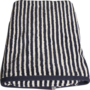 Omhu - Håndklæde L - Navy Strib