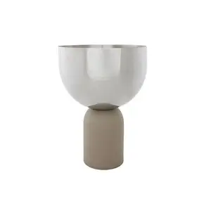 AYTM - Vase - Torus - Silver/Taupe - H23 cm