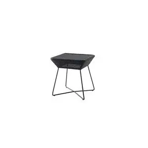 Sort Cane-line Breeze sidebord med netmønster og slanke ben i moderne design.