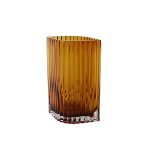 AYTM - Vase  Folium, brun , Amber, Large