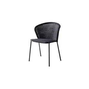 Cane-line - Lean stol u/ armlæn - Sort