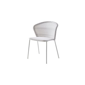 Cane-line - Lean stol u/ armlæn - Hvid