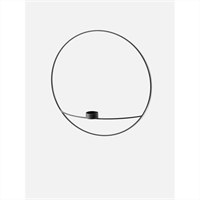 Menu - POV Circle - tealight Candle holder - L - Black
