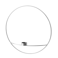 Menu - POV Circle - tealight Candle holder - L - Silver