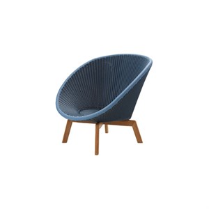 Cane-line - Peacock lounge stol m/ teak ben