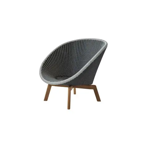 Cane-line - Peacock lounge stol m/ teak ben