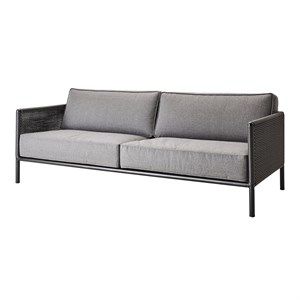 Image of Cane-line - Encore 3 pers. sofa inkl. grå SoftTouch hynde