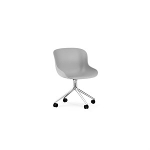 Normann Copenhagen stol - Hyg Chair Swivel 4w alu/grå