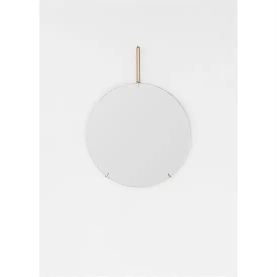 MOEBE - Wall Mirror Ø30 - Brass