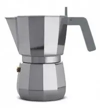 Alessi - Espresso kaffemaskine, 6 kopper - Grå