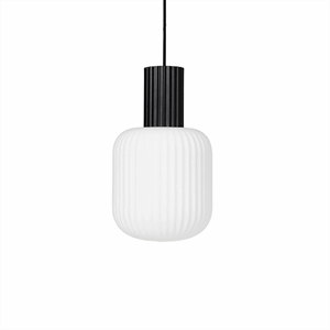 Broste Copenhagen - Loftlampe - Lolly - Hvid/Sort - Ø20 x H34 cm