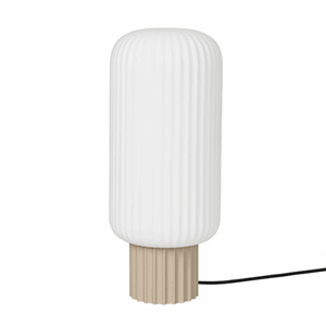 Broste Copenhagen - Bordlampe - Lolly - Hvid/Sand - Ø16 x H39 cm