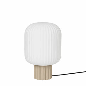 Broste Copenhagen - Bordlampe - Lolly - Hvid/Sand - Ø20 x H30 cm
