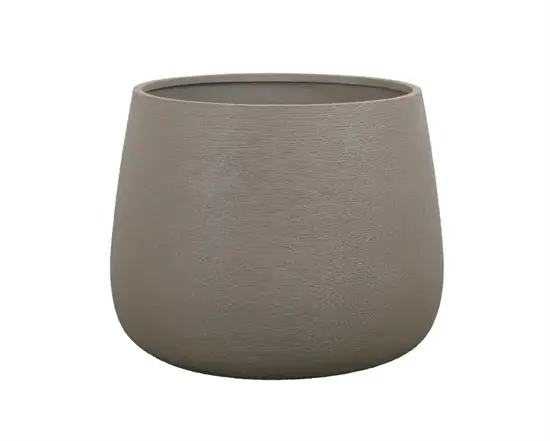 Cane-Line - Soil krukke rund stor  Taupe structure, glasfiber