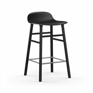 Image of Normann Copenhagen - Form barstol 65 cm - sort/sort