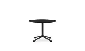 Normann Copenhagen - Lunar Coffee Table H45 x Ø60 cm -  Black Alu/Oak