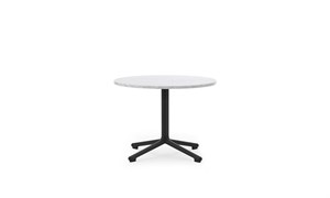 Normann Copenhagen - Lunar Coffee Table H45 x Ø60 cm -  Black Alu/Marble